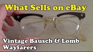 What Sells on eBay: Bausch Lomb Wayfarers, Pottery Barn Shelf, Real Shell Cameo