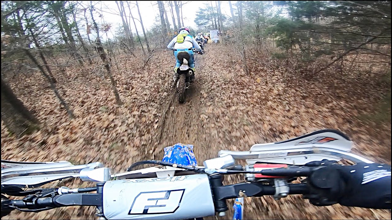 125 Two Stroke RAW Hare Scramble Racing!
