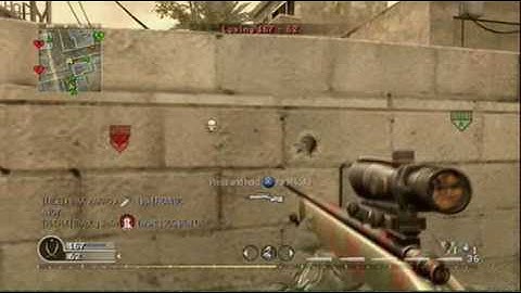 CoD4 NO-SCOPE JUMP SHOT HITMARKER JUGGERNAUT- : (