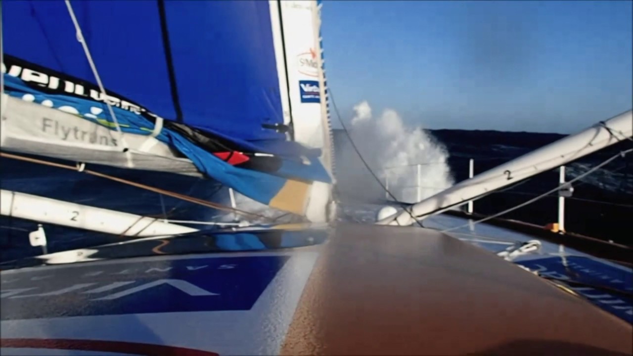 J38 : Jean Pierre Dick dans le détroit de Bass / Vendée Globe