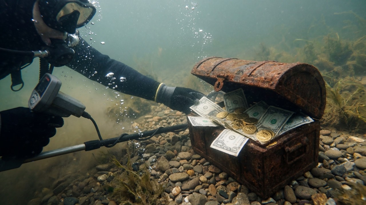 RECUPEREI UMA CAIXA DE 1990: Abrindo relíquias submersas.