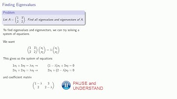 Eigenvalues, Part 1