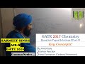 GATE 2017 Chemistry Solutions (Part 3): Anisotropy, Barton Reaction & More 🔍