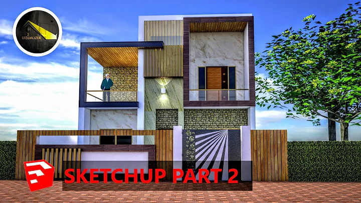 Sketchup Tutorial Part 2| Sketchup Building Design Tutorial |Modern House(Speed design)
