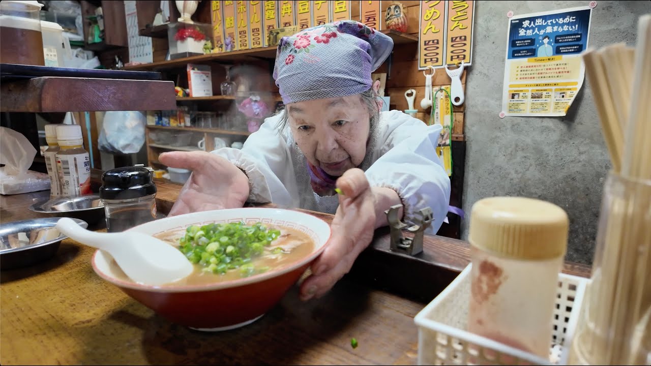 岡山のラーメンの店【早朝から営業してる１杯６００円のラーメン食堂 】豚骨うま味！懐かしい場所！《奥市ラーメン ちぃちゃん》Okayama Ramen Noodles Japan Food
