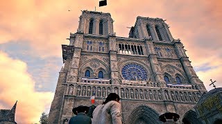 Assassin's Creed Unity - Notre Dame Cathedral Climbing Synchronization [4K 60FPS] screenshot 2