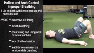 Hollow and Arch Control - Improper Breathing