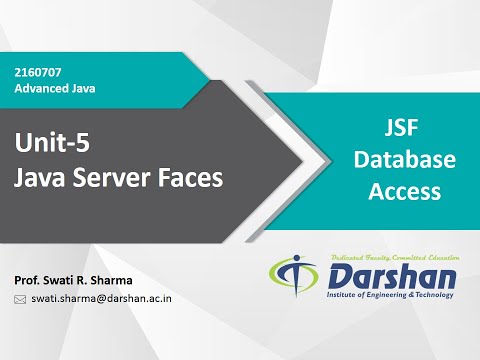 Unit 5.7: JSF Database Access