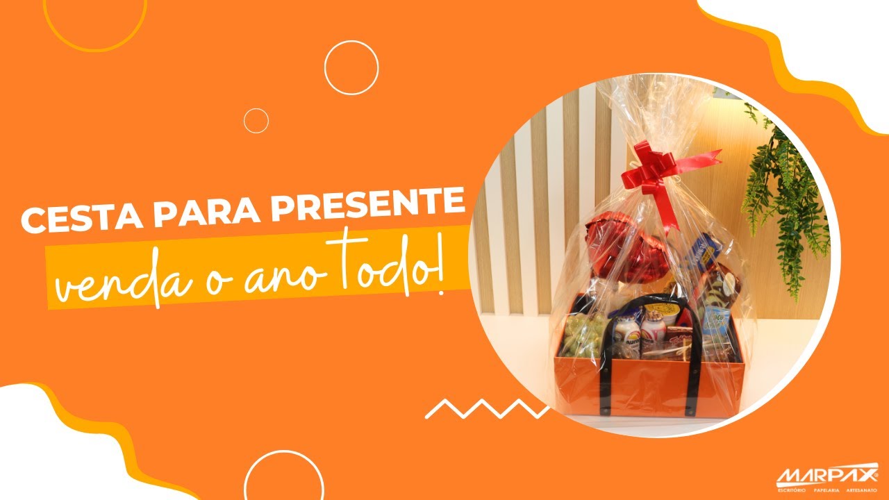 Capa do vídeo Passo a passo como montar linda Cesta para Presente | Marpax