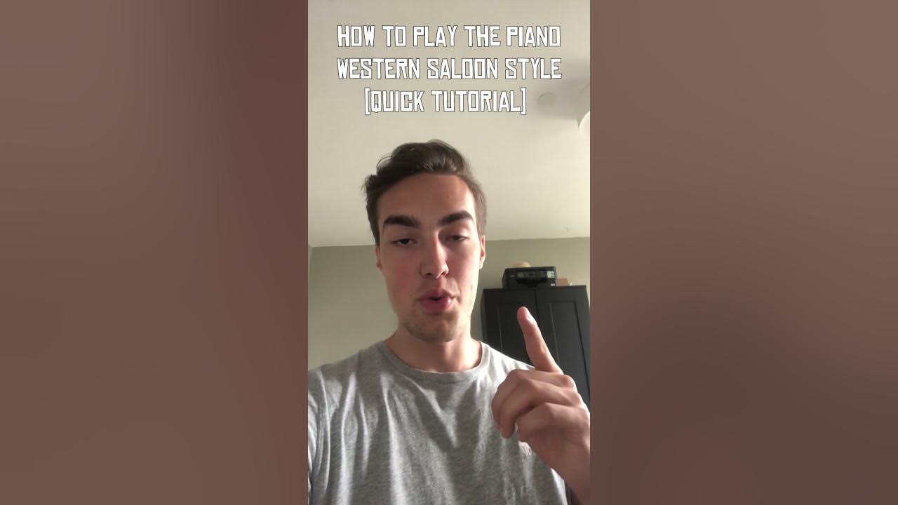 How YOU Can Play the Piano RDR2's Western Saloon Style (A QUIET TIME PIANO TUTORIAL) #shorts