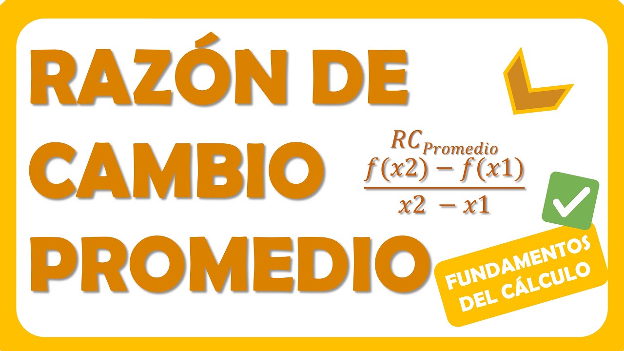 Razón de Cambio Promedio Ejercicios resueltos 01 Explicado Paso a Paso YouTube Razón de Cambio Promedio Ejercicios resueltos 01 Explicado Paso a Paso YouTube