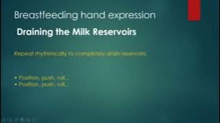 Educational Tutorial breast milk by hands for young mama