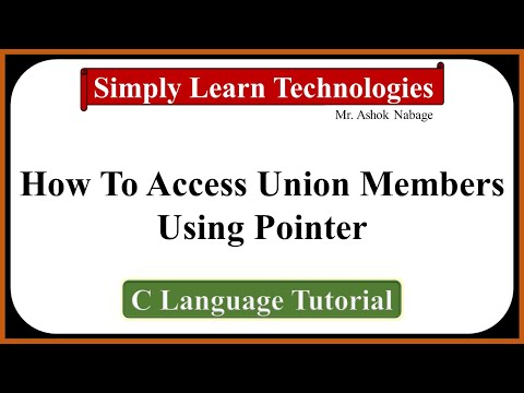 Union in C:  How To Access Union Members Using Pointer