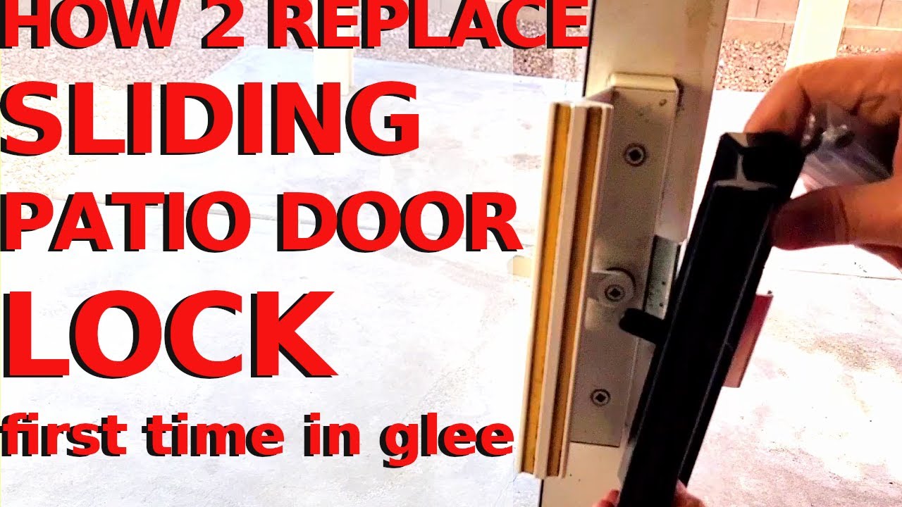 How to replace sliding patio door lock, remove replace start to finish ...