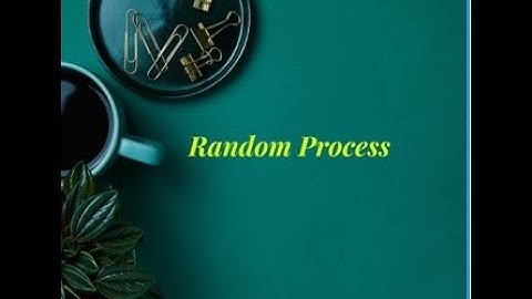 Random Process|Stochastic process | Stationary|Wide Sense Stationary| Part 1