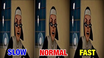 EVIL NUN 2 CHASE MUSIC IN SLOW, NORMAL, FAST, SUPER FAST SPEED