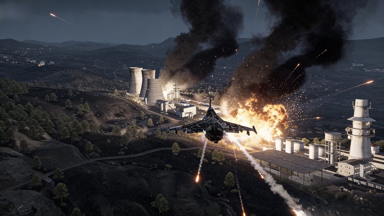 Крупнейшая нефтяная база США уничтожена российским самолетом-невидимкой Су-57Ф