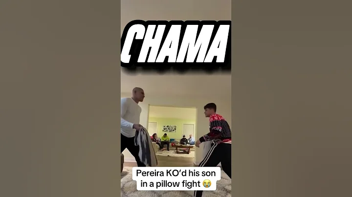 Alex Pereira “KO’s” His Son in a Pillow Fight 😂 #AlexPereira
