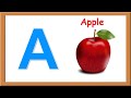 Abcd with words   a for apple  abcd alphabet for children