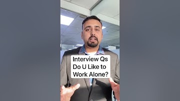 Do You Like To Work Alone   |  Interview Question Practice |  English By Saurabh Sir