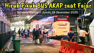 Sopir BUS AKAP Klasik super Ramah di Terminal Wonogiri Pagi Liburan Nataru