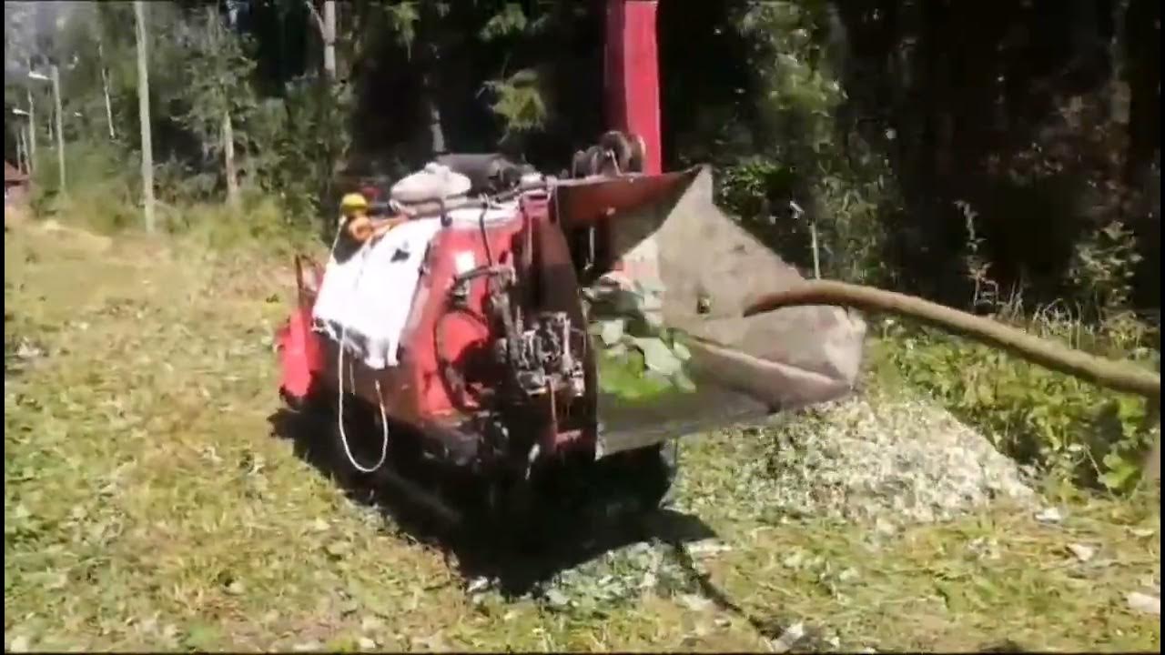 измельчитель веток и стволов деревьев (самоходный) - YouTube