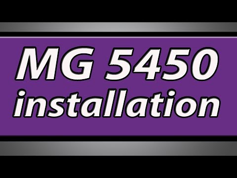 Canon Pixma MG5450 printer installation