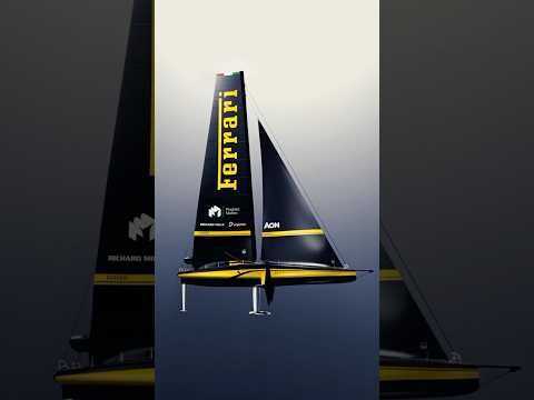 Video Hypersail, Ferrari ha SVELATO la sua PRIMA BARCA (un monoscafo oceanico da 100 PIEDI)