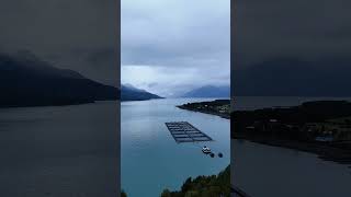 Estero Reloncaví, región de Los Lagos, Chile. Patagonia chilena.