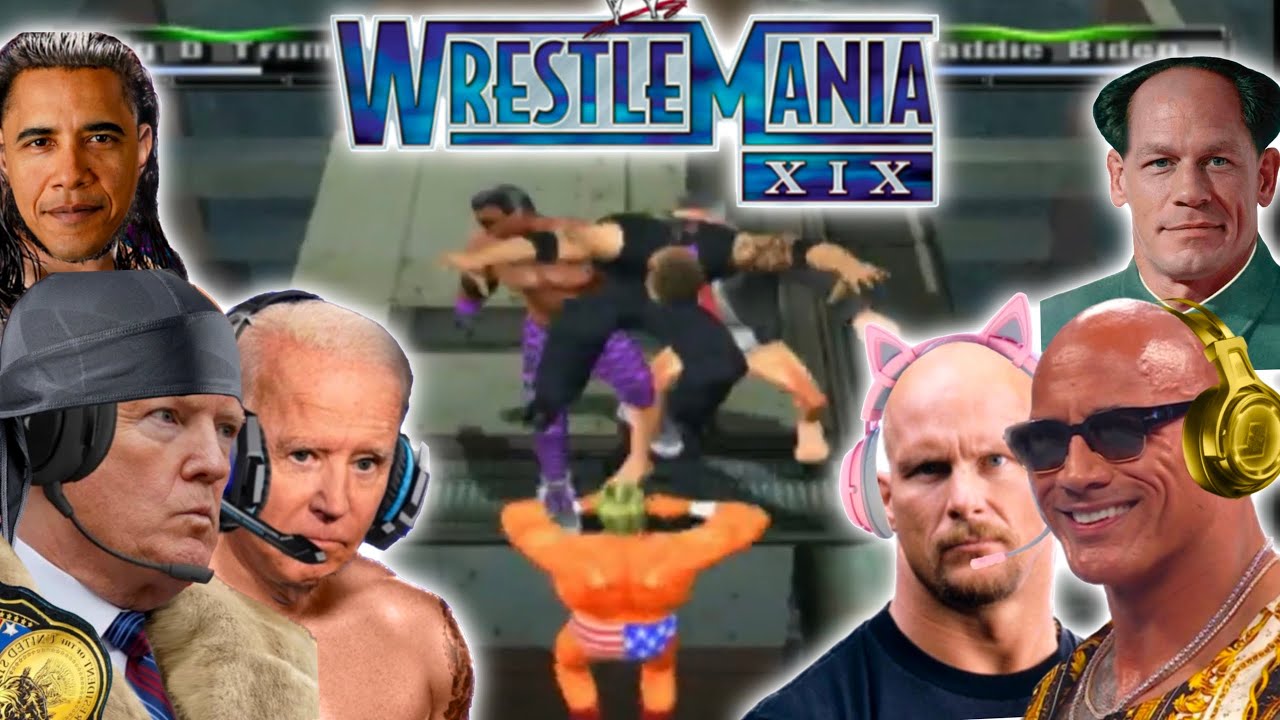 Президенты играют в WrestleMania XIX (при участии The Rock, Stone Cold и Джона Сины)