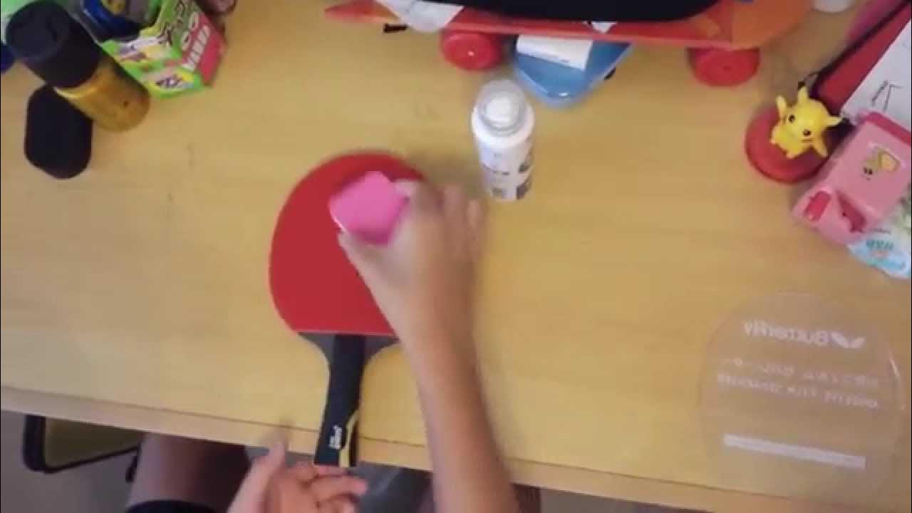 How to clean your table tennis bat (rubber) YouTube
