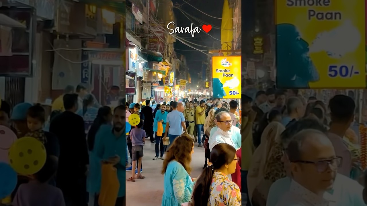 Indore Sarafa Bazaar Night Food Tour 😍 | India’s Best Street Food Market❤️#viral #iamjuhirawatt #j