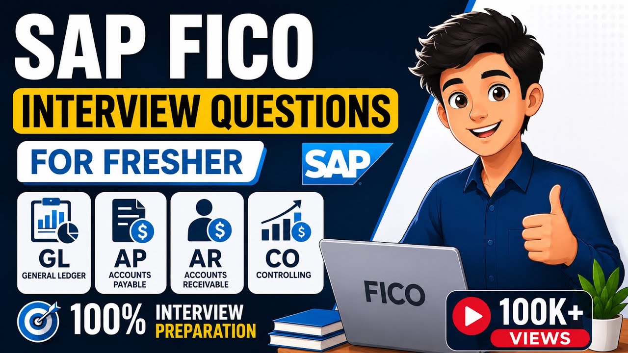 Sap Fico Job 50 SAP FICO Fresher Interview Questions 2026 | 100% Job guarantee | # ...