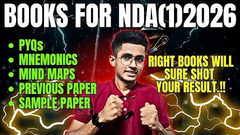 Booklist for NDA 1 2026📚 | Must Books for NDA Exam | Maths English GS 