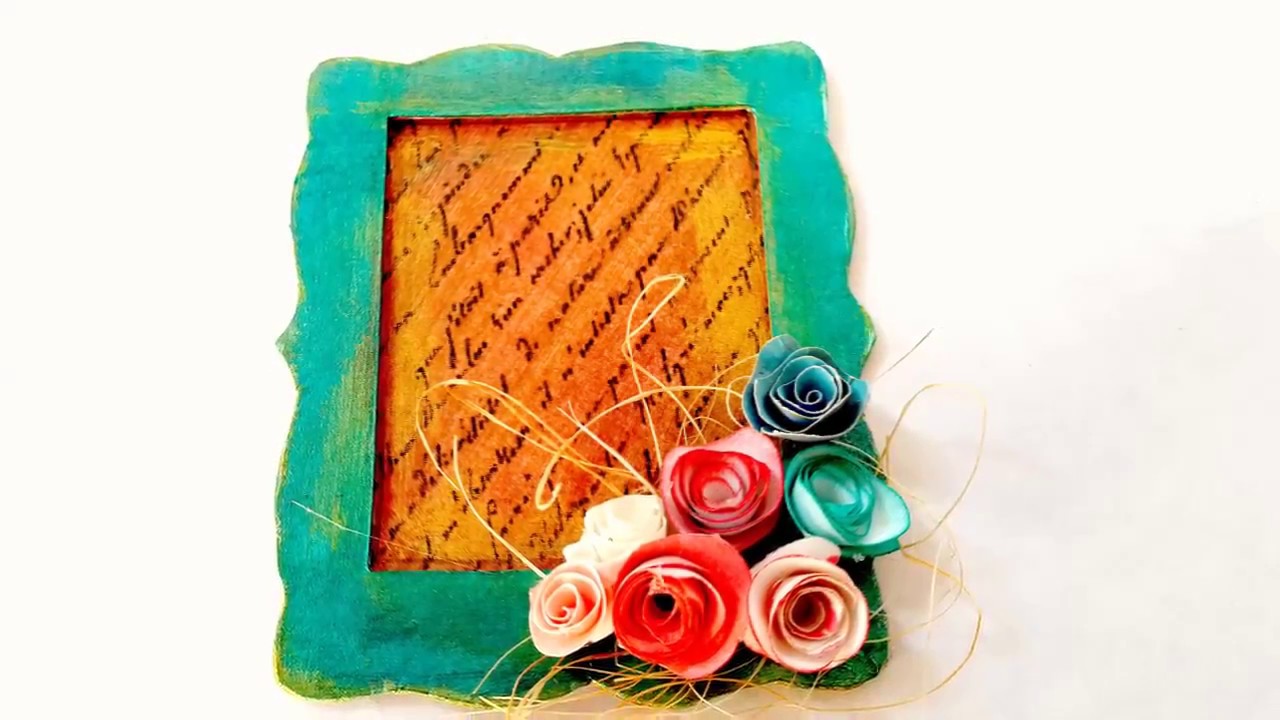 Mini Cuadro para tus proyectos de Scrapbook Reto Cerecitas Arte y