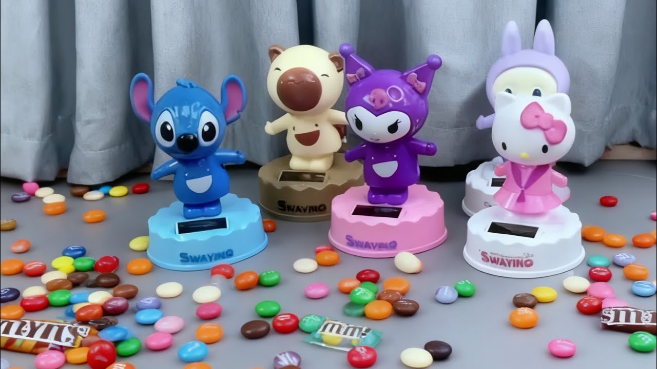 ASMR Satisfying💃#solar Hello Kitty Sanrio Characters & Candies🍬 #asmr #satisfying #toys #shorts