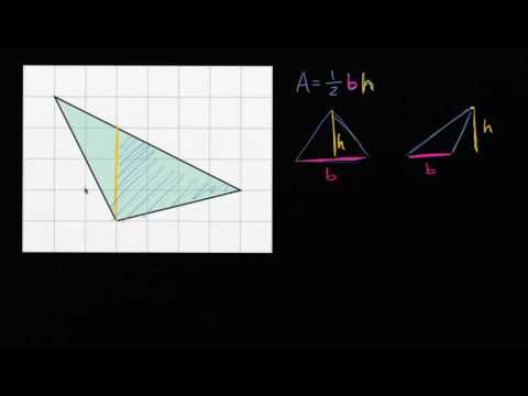 სამკუთხედის ფართობი ბადეზე