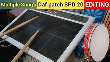 Daf Patch Editing SPD20 OctaPad | Multiple Song