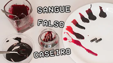 Como fazer sangue falso que sai da roupa?