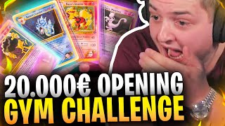 😨😱Mega Fail im 20.000€ GYM Challenge OPENING?! | 20 JAHRE altes POKÉMON DISPLAY OPENING!