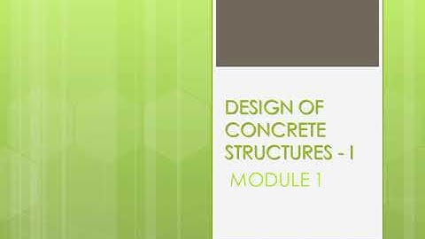 KTU DCS1 CE301 Module 1 PCC and RCC