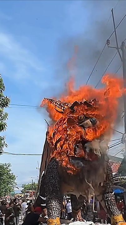 detik-detik ogoh-ogoh terbakar gara-gara flare #cirebon #ogohogoh #flare #beritaterkini #feedshorts