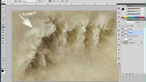 Drawing Top Down Mountains