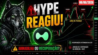 ⚠️ HYPERLIQUID HOJE 08/06 - HYPE COM POSSIBILIDADE DE GERAR O PADRÃO OCO COMO ARMADILHA! #hype #btc