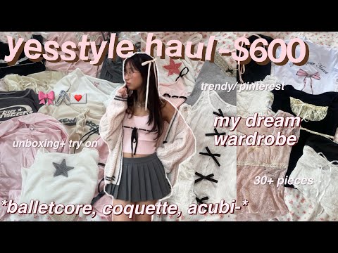 $600 HUGE YESSTYLE try-on haul 🎀(30+ items) trendy, aesthetic