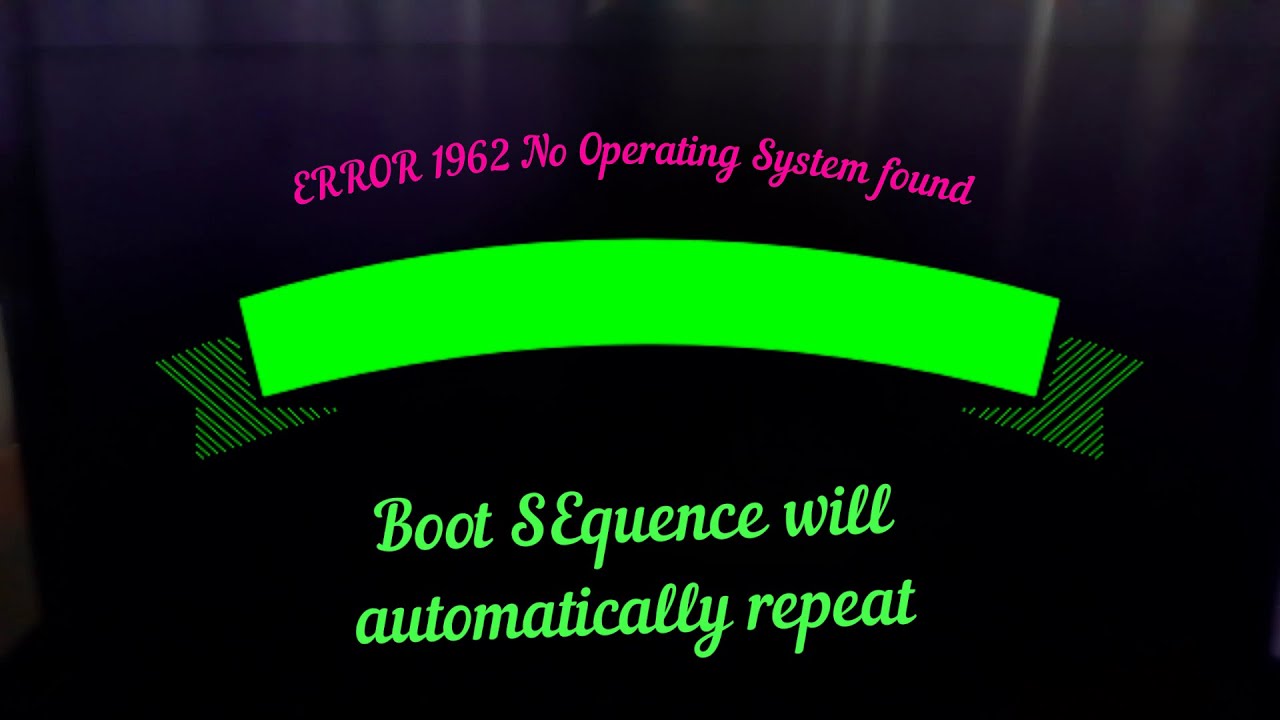 No operating system found boot sequence. No operating system found boot sequence