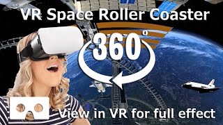 360 Video - Space Roller Coaster - Experience The Excitement Of A Vr Video In Space