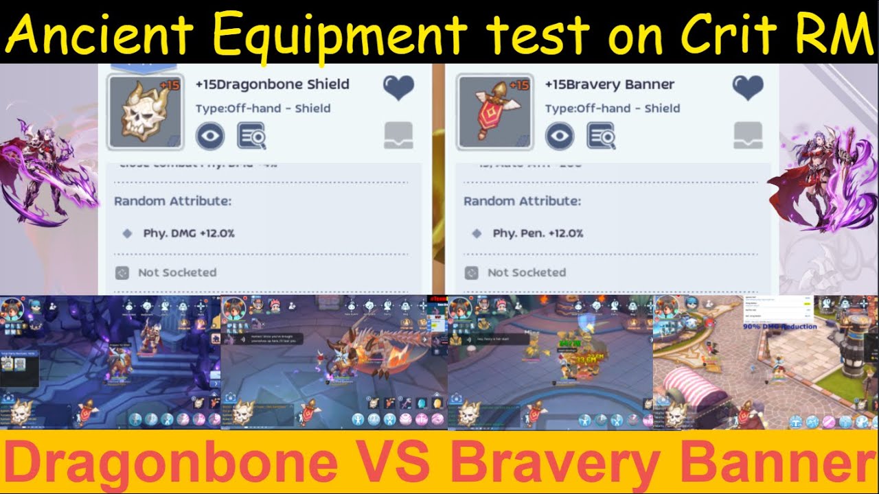Ancient Equipment Comparison Crit RM Ragnarok Mobile SEA YouTube