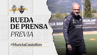 Rueda de prensa: Dick Schreuder en la previa del Real Murcia-CD Castellón. (03-05-2024)