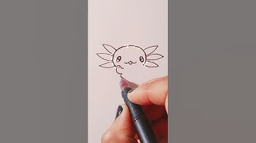 Axolotl Artwork 🌟🎄 #art #christmas #sketch #drawing #painting #artwork #shorts #ytshorts #shortvideo